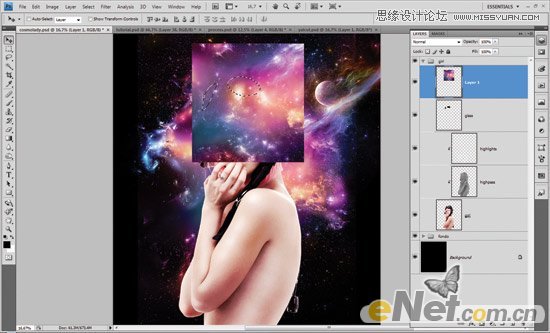 Photoshop创意合成宇宙科幻美女机器人教程,PS教程,图老师教程网