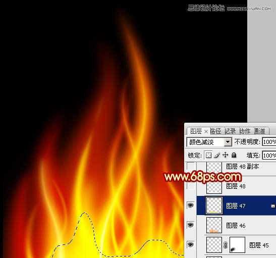 Photoshop绘制燃烧的动感火苗教程,PS教程,图老师教程网