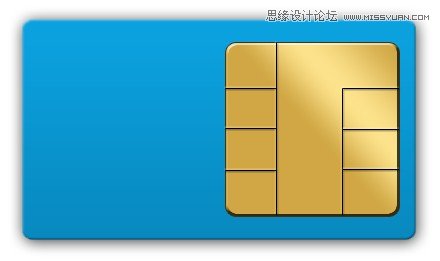 Photoshop绘制逼真的手机SIM卡教程,PS教程,图老师教程网