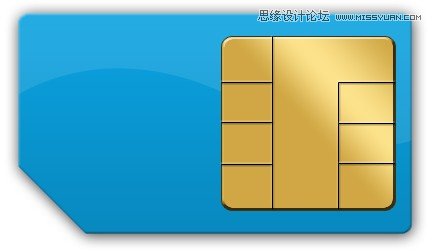 Photoshop绘制逼真的手机SIM卡教程,PS教程,图老师教程网