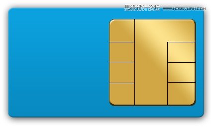 Photoshop绘制逼真的手机SIM卡教程,PS教程,图老师教程网