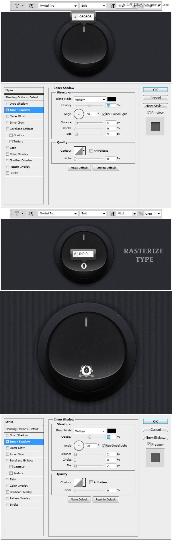 Photoshop绘制立体效果的原型开关教程,PS教程,图老师教程网