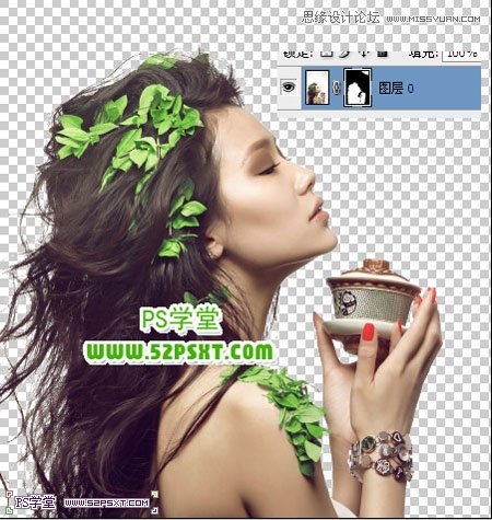 Photoshop合成潮流的艺术插画美女教程,PS教程,图老师教程网