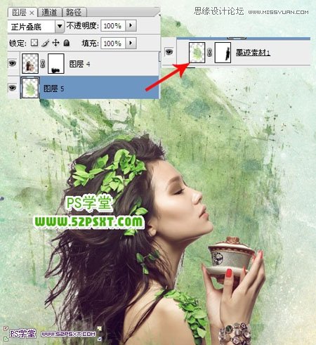 Photoshop合成潮流的艺术插画美女教程,PS教程,图老师教程网