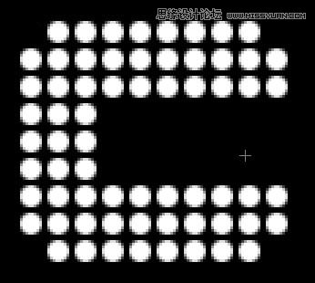 Photoshop制作特殊圆点点阵字体效果教程