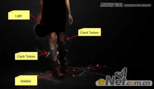 Photoshop设计超酷的火焰美女壁纸教程,PS教程,图老师教程网