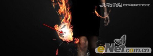 Photoshop设计超酷的火焰美女壁纸教程,PS教程,图老师教程网