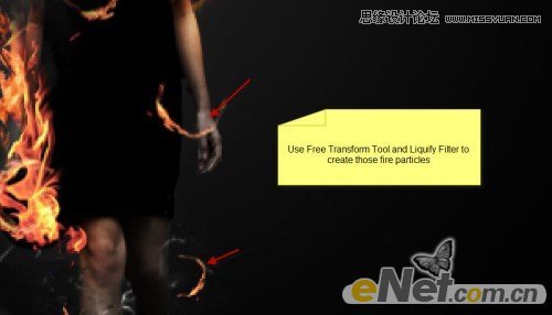 Photoshop设计超酷的火焰美女壁纸教程,PS教程,图老师教程网