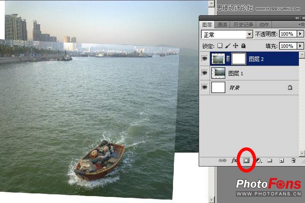 Photoshop把多张素材合成全景数码照片,PS教程,图老师教程网