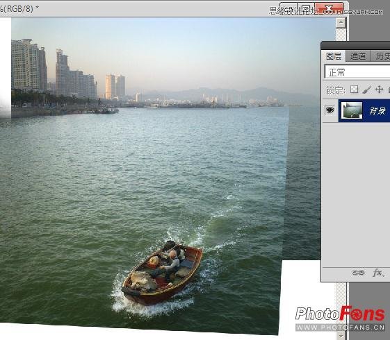 Photoshop把多张素材合成全景数码照片,PS教程,图老师教程网