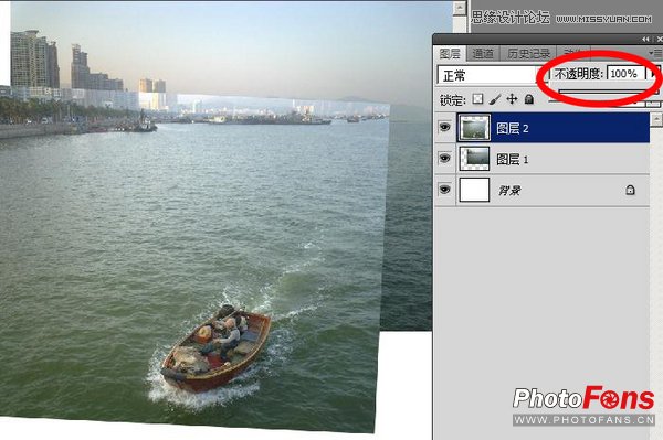 Photoshop把多张素材合成全景数码照片,PS教程,图老师教程网