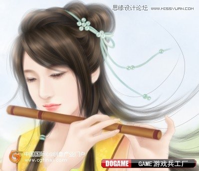 Photoshop绘制古典唯美效果的仙女,PS教程,图老师教程网