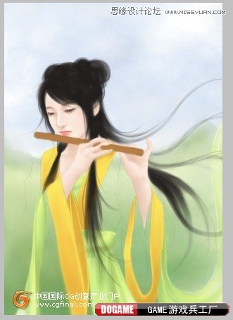 Photoshop绘制古典唯美效果的仙女,PS教程,图老师教程网