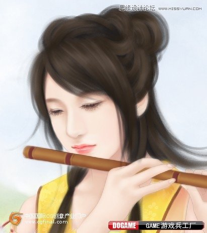 Photoshop绘制古典唯美效果的仙女,PS教程,图老师教程网