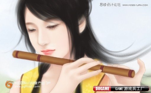 Photoshop绘制古典唯美效果的仙女,PS教程,图老师教程网