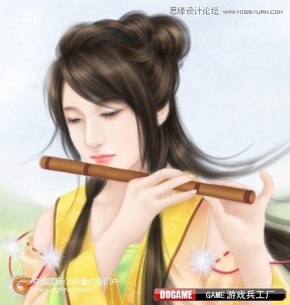 Photoshop绘制古典唯美效果的仙女,PS教程,图老师教程网