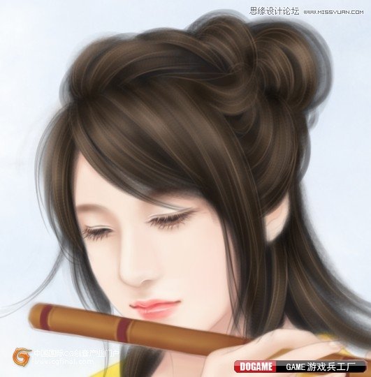 Photoshop绘制古典唯美效果的仙女,PS教程,图老师教程网