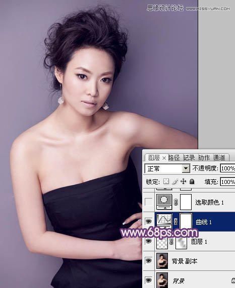 Photoshop调出室内人像淡淡的蓝色调,PS教程,图老师教程网