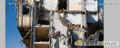 Photoshop制作沙漠中的钢筋立体字教程,PS教程,图老师教程网