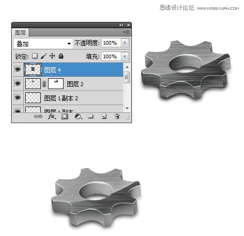 Photoshop快速制作齿轮ICON图标教程,PS教程,图老师教程网