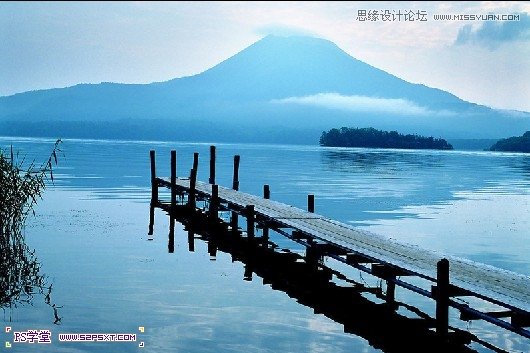 Photoshop把湖边风景照转成艺术效果,PS教程,图老师教程网