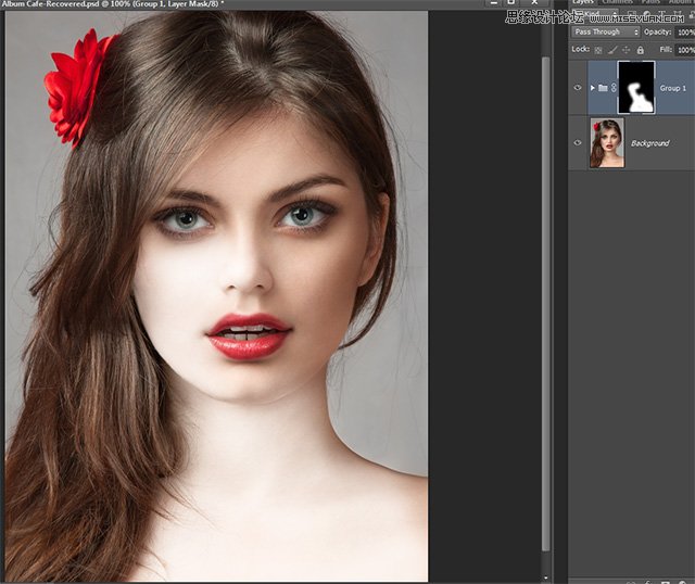 Photoshop CS6制作美女奶油白色肤色效果,PS教程,图老师教程网