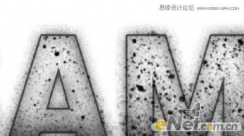 Photoshop制作喷溅颓废效果的艺术字,PS教程,图老师教程网