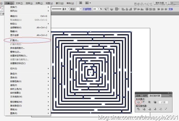 Photoshop制作立体效果的正方形迷宫