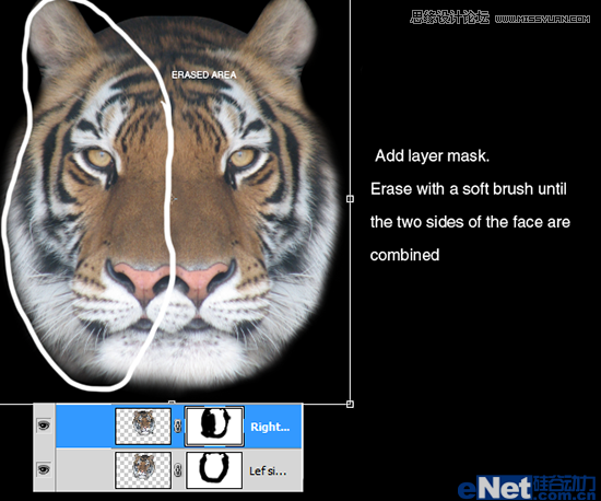 Photoshop设计喷溅效果的老虎海报教程,PS教程,图老师教程网