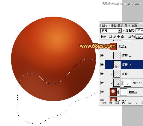 Photoshop绘制逼真效果的篮球,PS教程,图老师教程网