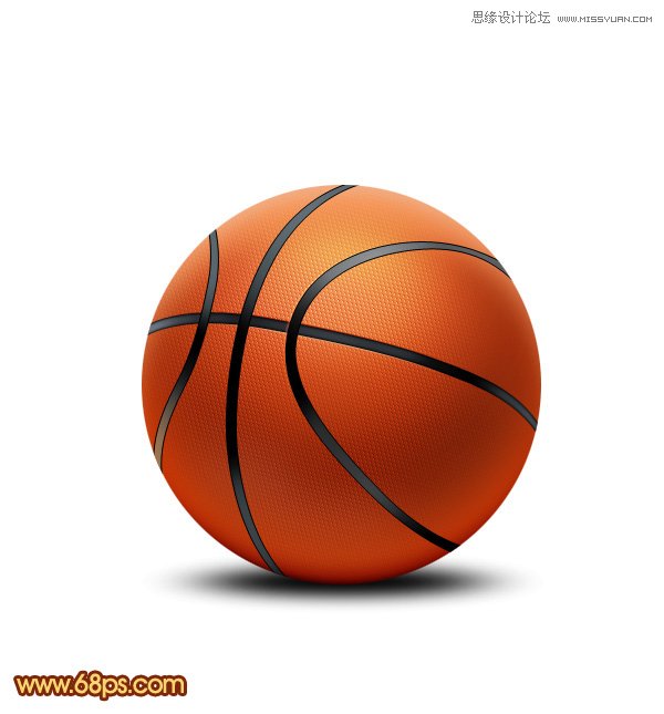 Photoshop绘制逼真效果的篮球,PS教程,图老师教程网