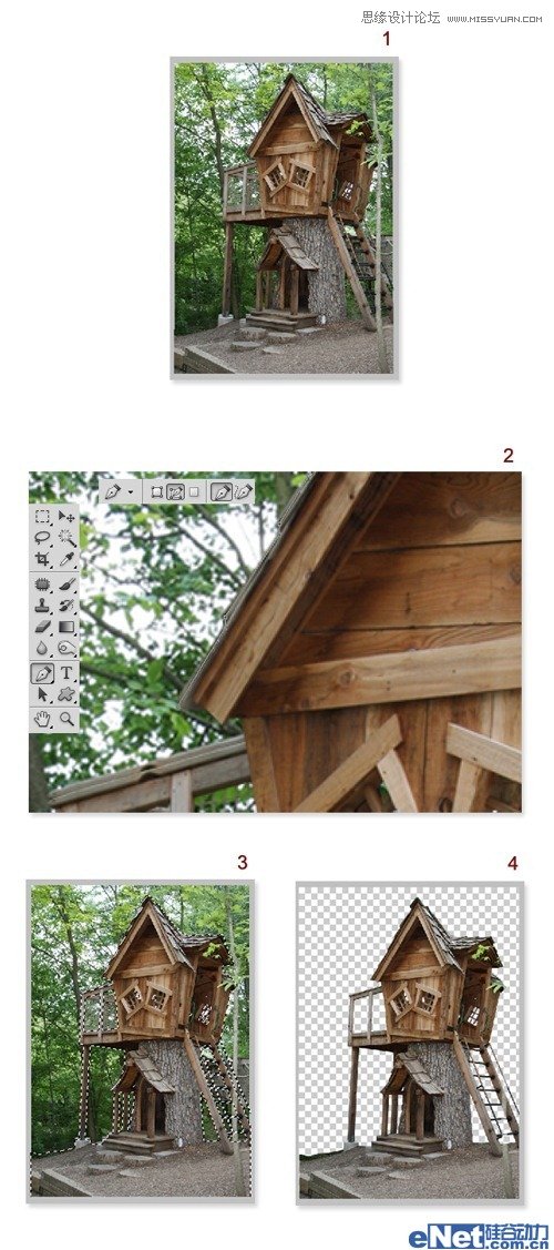 Photoshop合成另类怪异的树屋场景,PS教程,图老师教程网