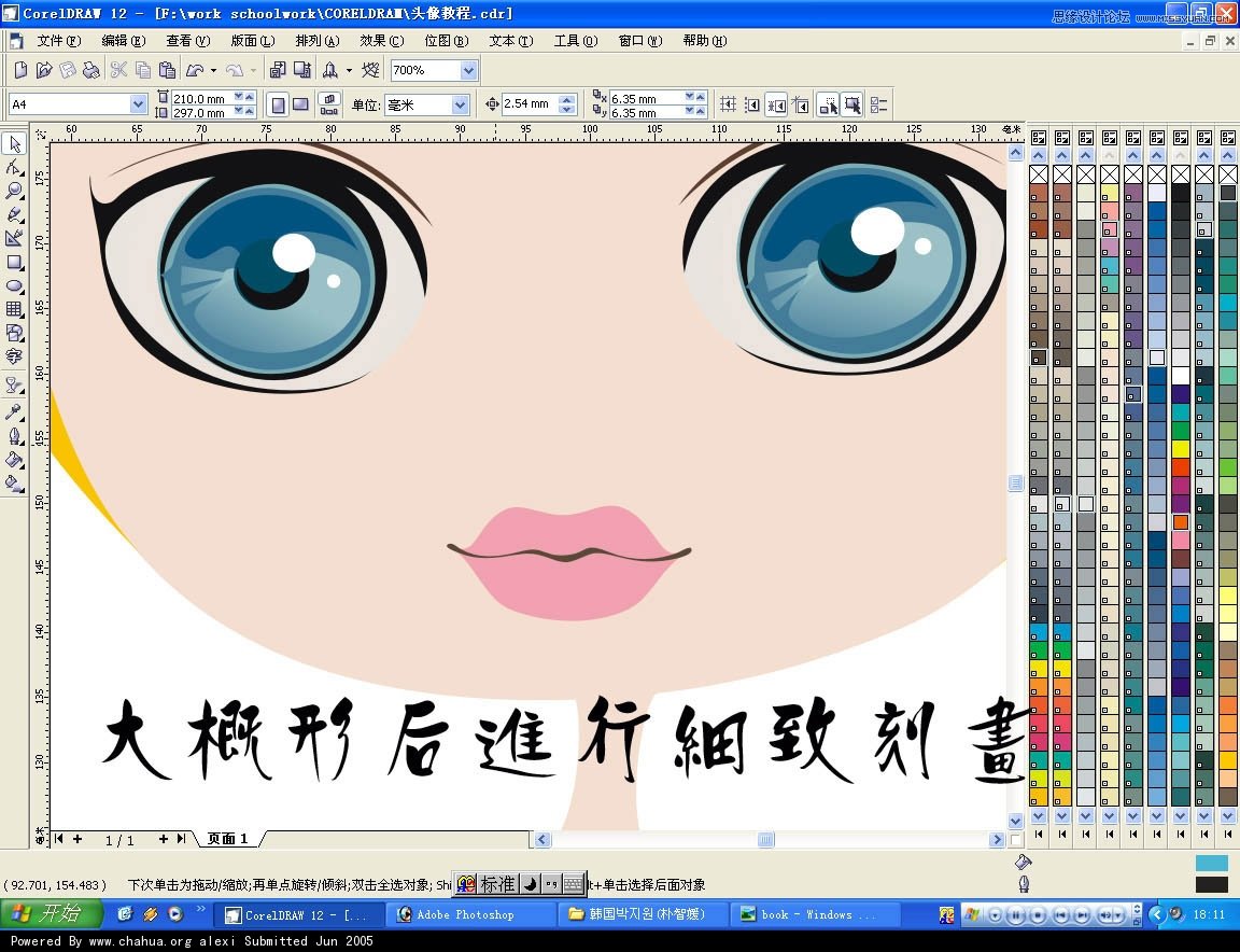 CorelDRAWٻƿͨŮͷ̳