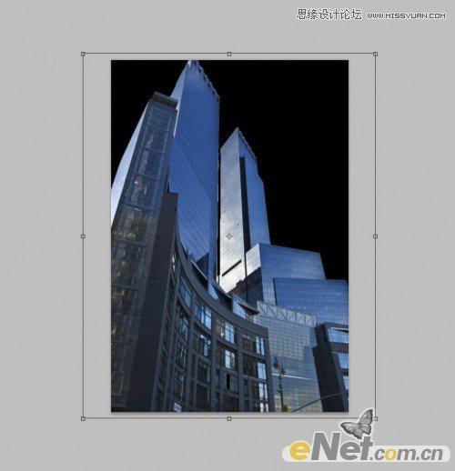 Photoshop设计暗黑城市的黑白空间海报,PS教程,图老师教程网