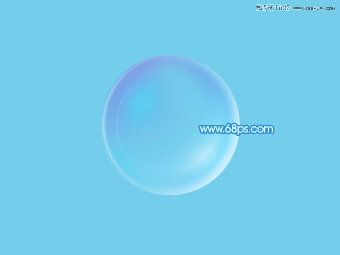 Photoshop绘制蓝色透明效果的气泡,PS教程,图老师教程网