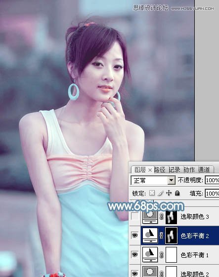 Photoshop调出朦胧效果的外景美女教程,PS教程,图老师教程网