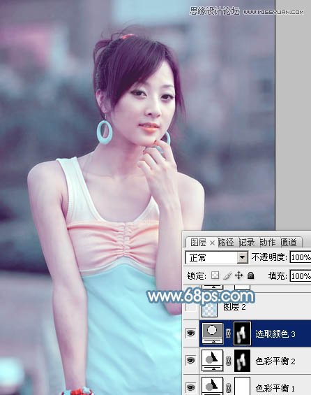 Photoshop调出朦胧效果的外景美女教程,PS教程,图老师教程网