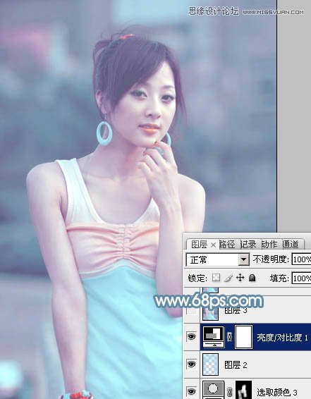 Photoshop调出朦胧效果的外景美女教程,PS教程,图老师教程网