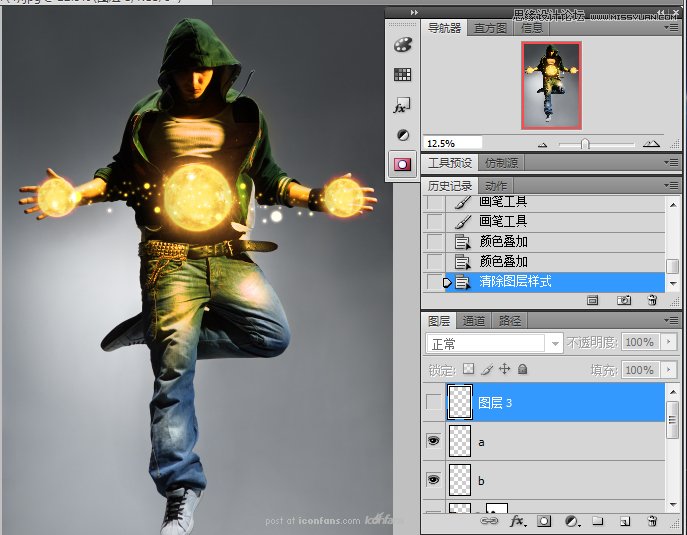 Photoshop合成超炫的舞者海报,PS教程,图老师教程网