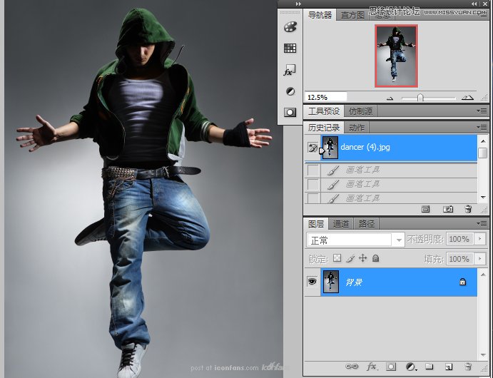 Photoshop合成超炫的舞者海报,PS教程,图老师教程网