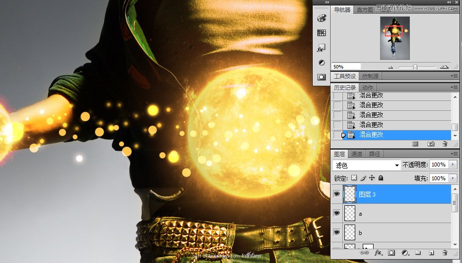 Photoshop合成超炫的舞者海报,PS教程,图老师教程网