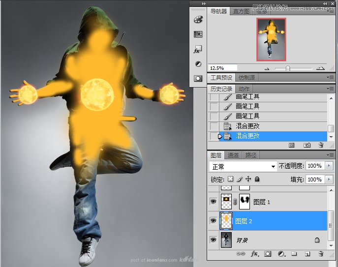 Photoshop合成超炫的舞者海报,PS教程,图老师教程网