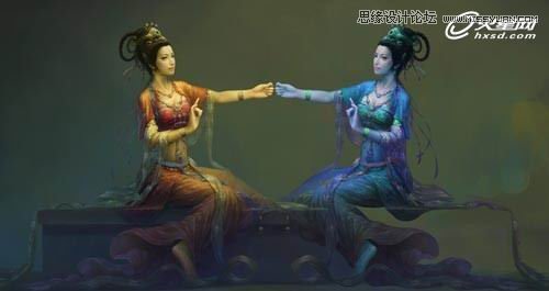 Photoshop绘制细腻佛道角色插画教程,PS教程,图老师教程网