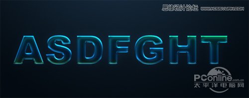 Photoshop设计夜光效果的霓虹字,PS教程,图老师教程网