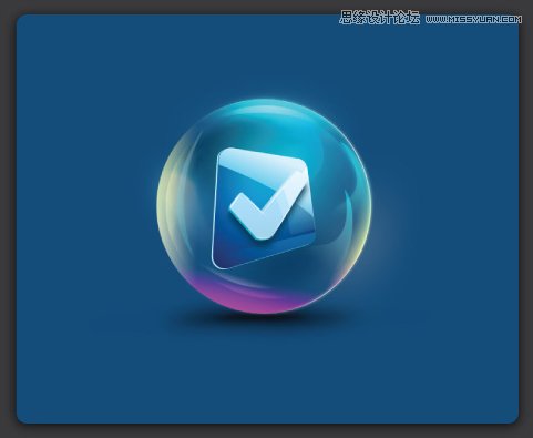Photoshop绘制五彩透明效果的圆球形图标,PS教程,图老师教程网