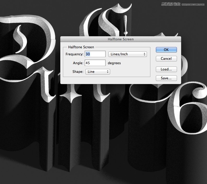 Photoshop CS6制作复古网纹立体字教程,PS教程,图老师教程网