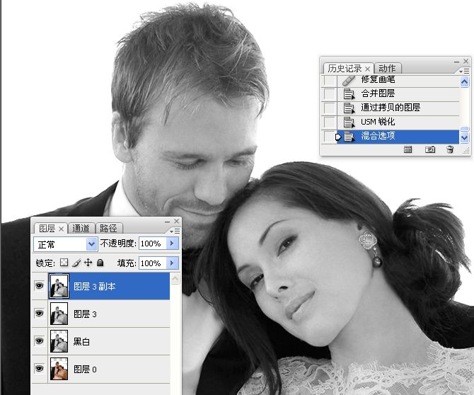 Photoshop把国外混片调成质感黑白效果,PS教程,图老师教程网