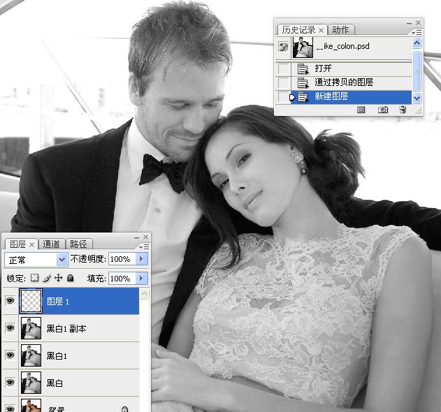 Photoshop把国外混片调成质感黑白效果,PS教程,图老师教程网