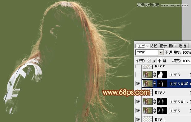 Photoshop使用抽出和通道抠出美女的头发,PS教程,图老师教程网
