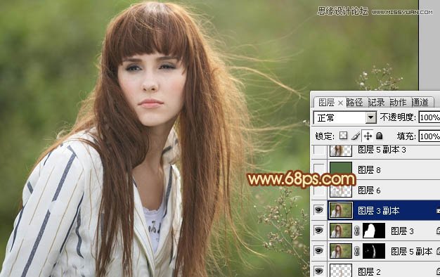 Photoshop使用抽出和通道抠出美女的头发,PS教程,图老师教程网
